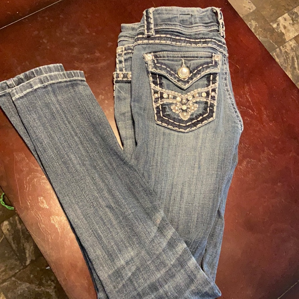 Bling Pocket Skinny Jeans